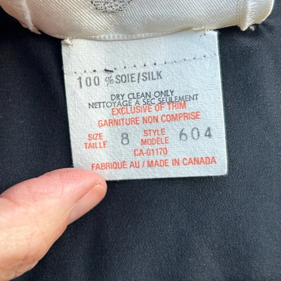 Alan Cherry Vintage 80’s  Silk Dress & Jacket, size 8 - Picture 15 of 15